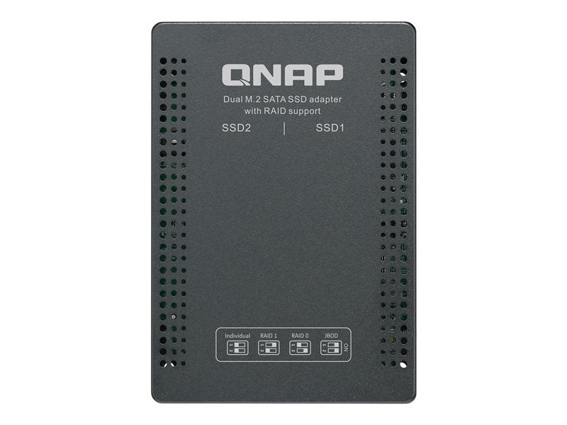 QNAP QDA-A2MAR - Caja RAID interna - 2,5" para 2 x M.2 - RAID (disco duro de expansión) 0, 1, JBOD - SATA 6 Gb/s (QDA-A2MAR)