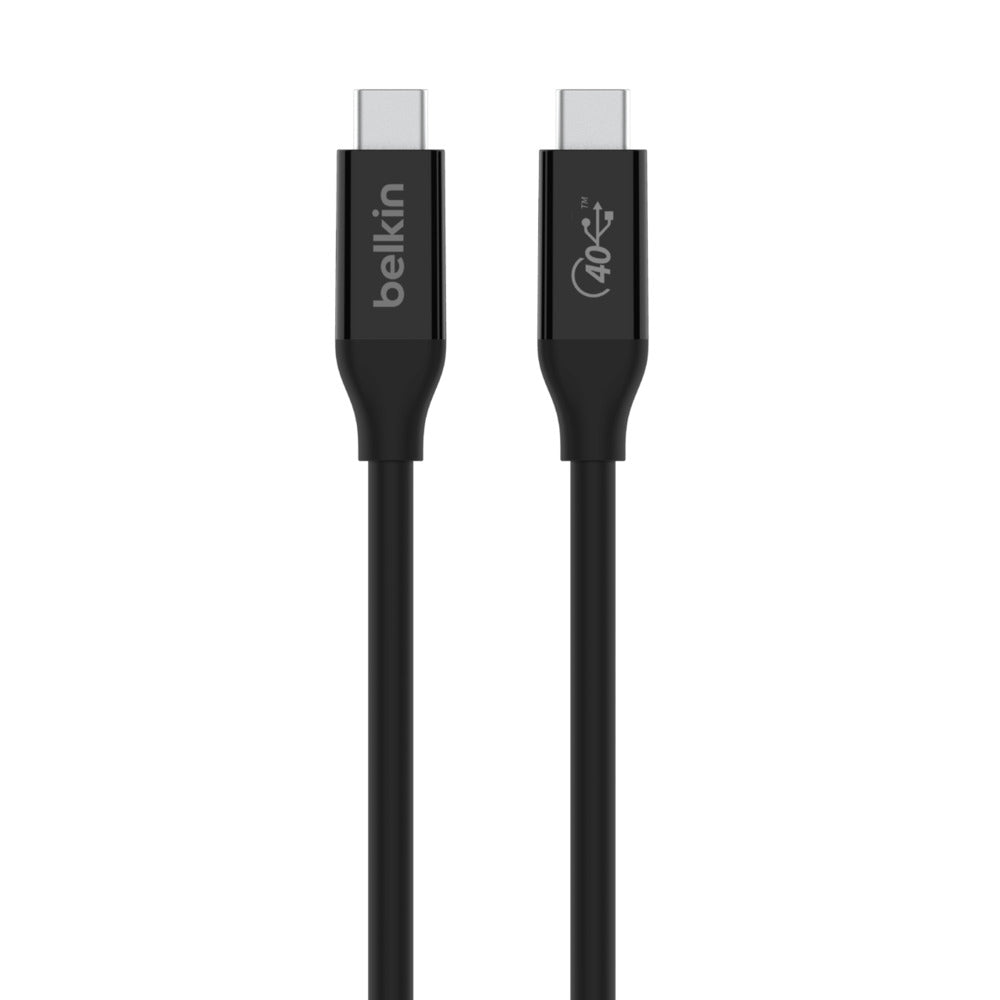 Belkin CONNECT - Cable USB - USB-C(M) a USB-C(M) - USB 2.0 / USB 3.2 / USB4 / Thunderbolt 3 - 80 cm - USB Power Delivery (100W)