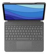 Logitech Combo Touch - Keyboard and folio folder - with trackpad - backlit - Apple Smart connector - QWERTY - Italian - oxford gray - for Apple 12.9-inch iPad Pro (5th generation)