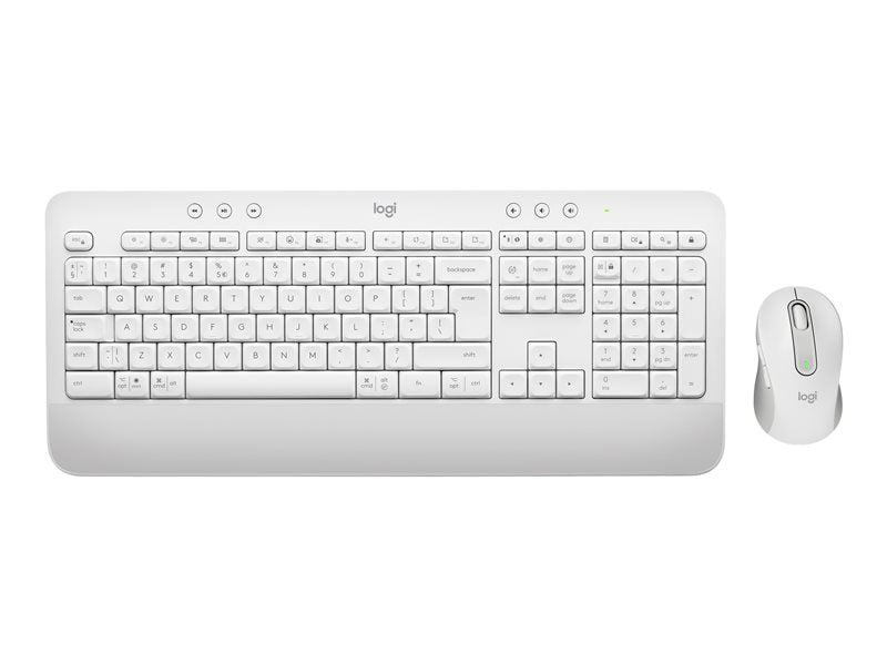 Logitech Signature MK650 Combo for Business - Combo de teclado y mouse - Inalámbrico - Bluetooth LE - QWERTY - Ruso - blanquecino