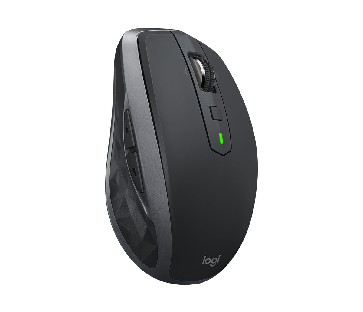 Logitech MX Anywhere 2S - Mouse - laser - 7 buttons - wireless - Bluetooth, 2.4 GHz - USB wireless receiver - graphite