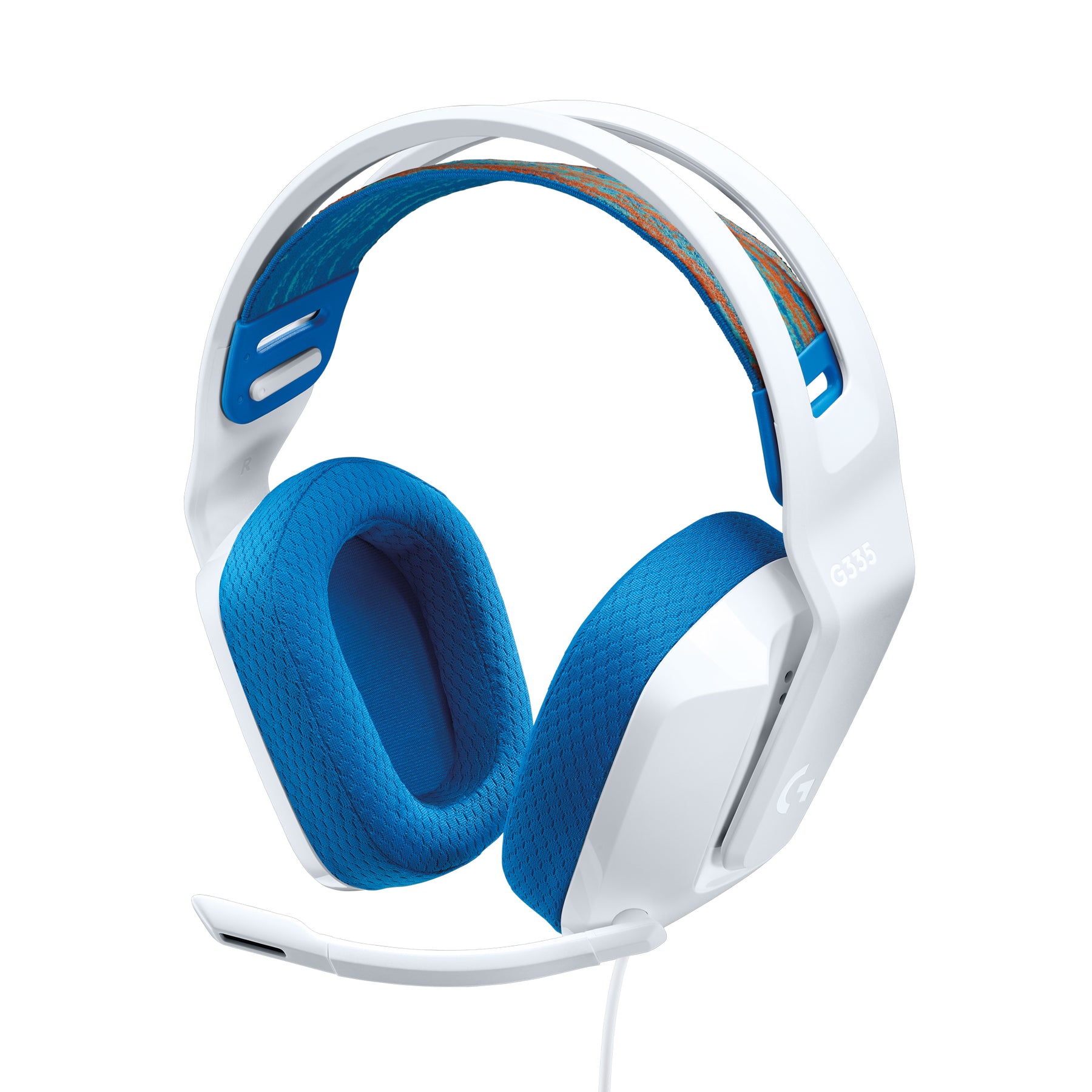 Logitech G G335 Wired Gaming Headset - Auscultadores - tamanho completo - com cabo - macaco de 3,5 mm - branco - Certificado pelo Discord