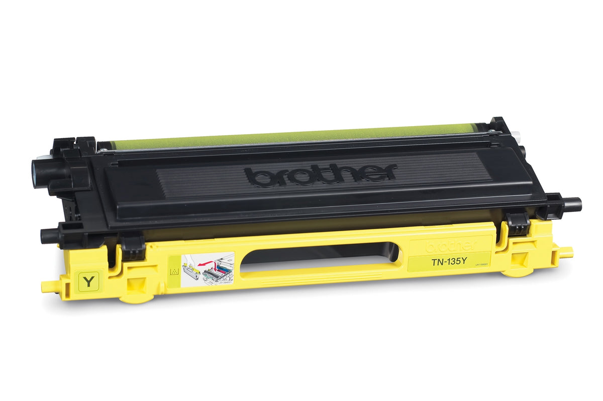 Brother TN135Y - Amarillo - original - cartucho de tóner - para Brother DCP-9040, 9042, 9045, HL-4040, 4050, 4070, MFC-9420, 9440, 9450, 9840