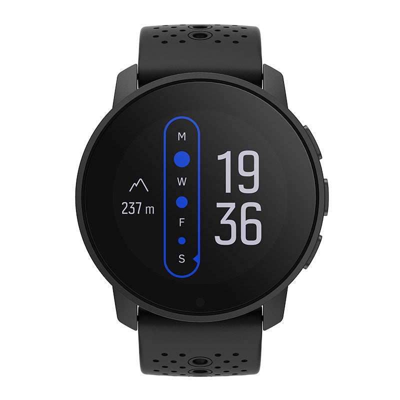 Suunto 9 Peak - Negro - Reloj deportivo Con correa - Silicona - Negro - Medida muñeca: 125-175 mm - Bluetooth - 62 g