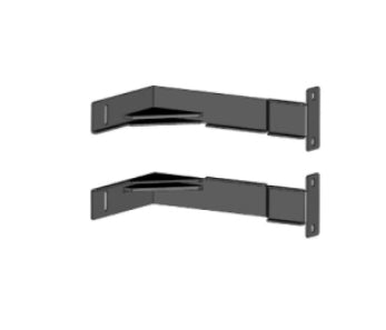 APC Easy Rack - Kit de suporte de poste - base - preto