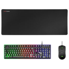 Keyboard MARS GAMING MCPX GAMING 3IN1 RGB, KEYBOARD, MOUSE, XL MOUSEPAD, BLACK, PORTUGUESE (MCPXBPT)