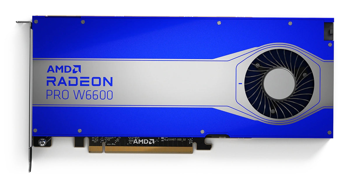 AMD Radeon Pro W6600 - Cartão gráfico - Radeon Pro W6600 - 8 GB GDDR6 - PCIe 4.0 x8 - 4 x DisplayPort