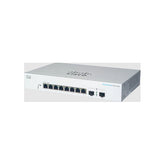 Cisco Business 220 Series CBS220-8T-E-2G - Interruptor - inteligente - 8 x 10/100/1000 + 2 x Gigabit SFP (ligação ascendente) - montável em trilho