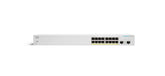 Cisco Business 220 Series CBS220-16T-2G - Interruptor - inteligente - 16 x 10/100/1000 + 2 x Gigabit SFP (ligação ascendente) - montável em trilho