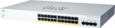 Cisco Business 220 Series CBS220-24P-4G - Switch - smart - 24 x 10/100/1000 (PoE+) + 4 x Gigabit SFP (uplink) - rail mountable - PoE+ (195W)