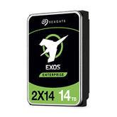 Seagate Exos 2X14 ST14000NM0081 - Hard disk - 14 TB - internal - SAS 12Gb/s - 7200 rpm - buffer: 256 MB