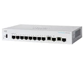 Cisco Business 350 Series CBS350-8S-E-2G - Switch - L3 - Administered - 8 x Gigabit SFP + 2 x Gigabit Ethernet/Gigabit SFP assembly - rail mountable