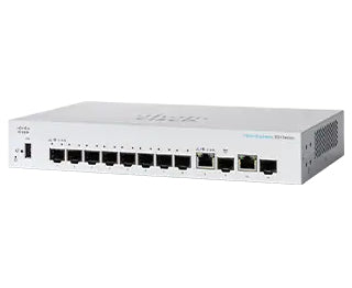 Cisco Business 350 Series CBS350-8S-E-2G - Interruptor - L3 - Administrado - 8 x Gigabit SFP + 2 x conjunto Gigabit Ethernet/Gigabit SFP - montável em trilho