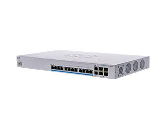 Cisco Business 350 Series CBS350-12NP-4X - Switch - L3 - Administrado - 12 x 100/1000/2.5G/5GBase-T (PoE+) + 2 x 10 Gigabit SFP+/RJ-45 combo + 2 x 10 Gigabit SFP+ - montable en carril - PoE+ (375 W)