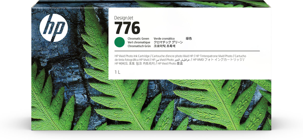 HP 776 - 1 L - high capacity - chromatic green - original - DesignJet - ink cartridge - for DesignJet Z9+ Pro