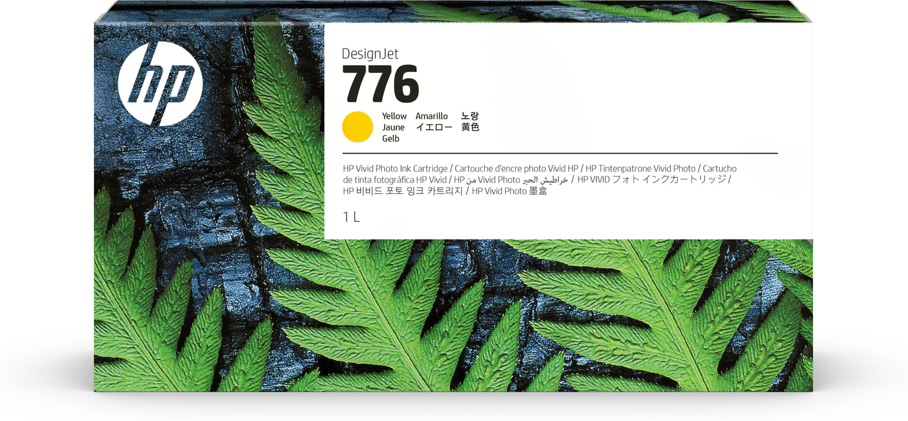 HP 776 - 1 L - high capacity - yellow - original - DesignJet - ink cartridge - for DesignJet Z9+ Pro