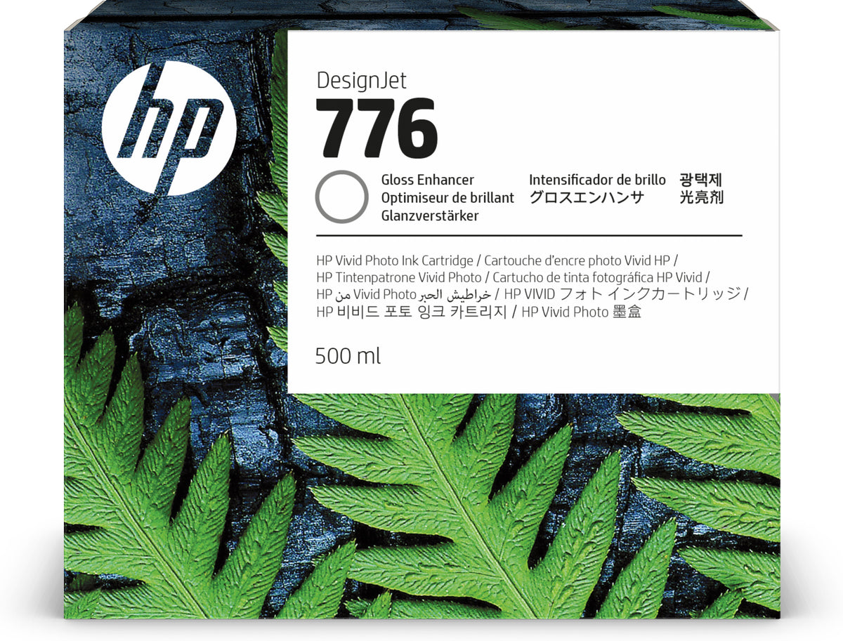 HP 776 - 500 ml - high capacity - gloss enhancer - original - DesignJet - ink cartridge - for DesignJet Z9+ Pro