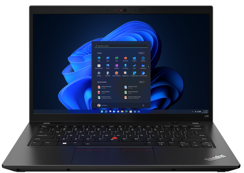 Lenovo ThinkPad L14 Gen 3 21C1 - Intel Core i7 1255U / 1.7 GHz - Win 10 Pro 64-bit (includes Windows 11 Pro License) - Iris Xe Graphics - 16 GB RAM - 512 GB SSD TCG Opal Encryption 2, NVMe - 14" IPS 1920 x 1080 (Full HD) - Wi-Fi 6 - Black Thunder - kbd: