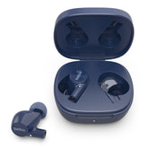 Belkin SoundForm Rise - Wireless headphones with microphone - in-ear - bluetooth - blue