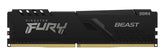 Kingston FURY Beast - DDR4 - module - 8 GB - 288-pin DIMM - 3000 MHz / PC4-24000 - CL15 - 1.35 V - unbuffered - no ECC - black