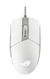 ASUS ROG Strix Impact II - Mouse - right- and left-handed - optical - 5 buttons - with cable - USB - moonlight white