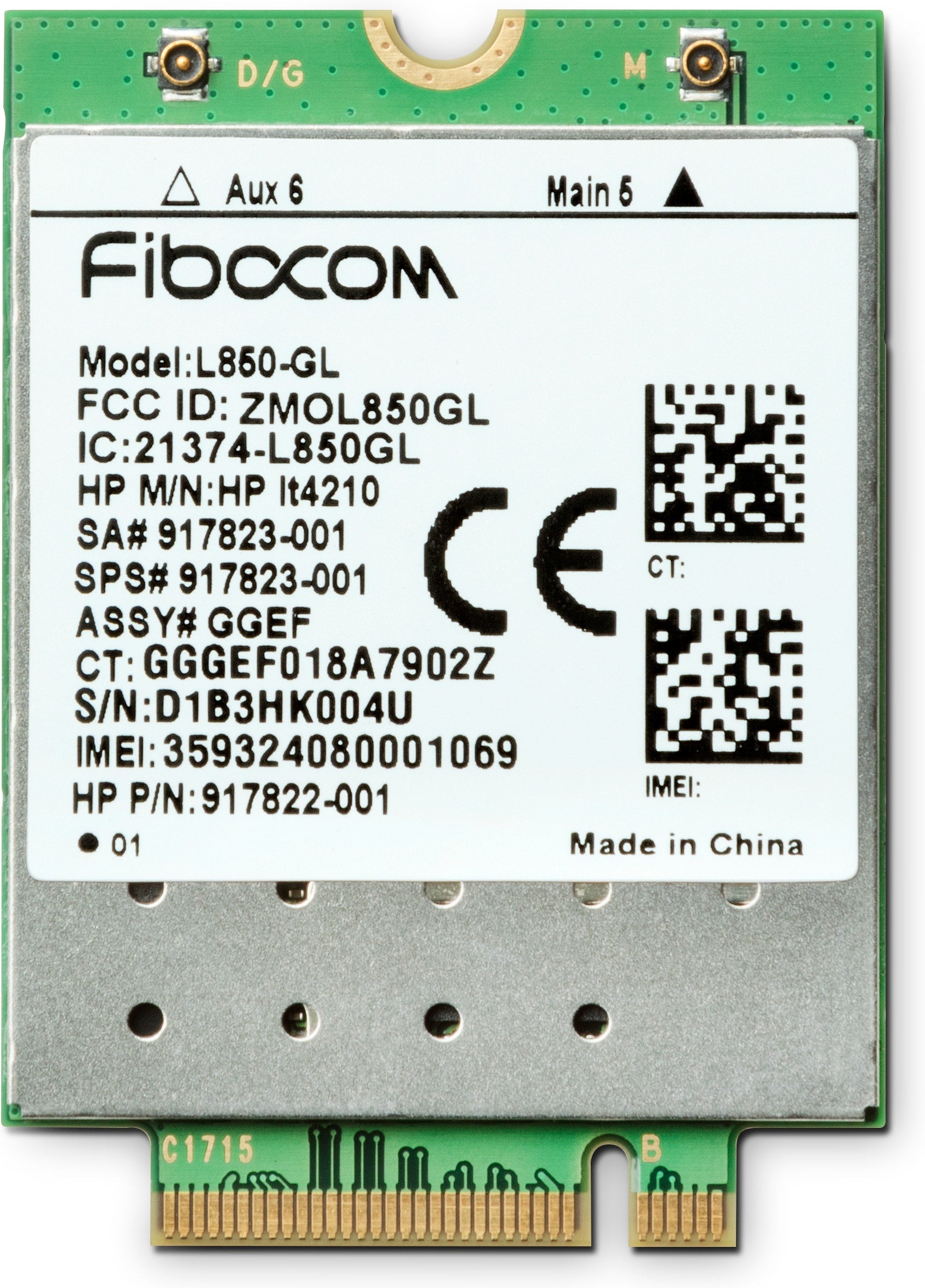 HP XMM 7360 - Modem celular sem fios - 4G LTE - M.2 Card - 150 Mbps - para (for WWAN Ready configurations): EliteBook 735 G6, 745 G5, 745 G6, 83X G7, 83X G8, 840r G4, 84X G7, 84X G8, 850 G6, 85X G7, 85X G8, ProBook 430 G8, 44X G8, 45X G8, 640 G5, 650