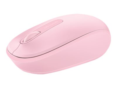 Microsoft Wireless Mobile Mouse 1850 - Ratón - para diestros y zurdos - óptico - 3 botones - inalámbrico - 2,4 GHz - receptor inalámbrico USB - orquídea transparente (U7Z-00024)