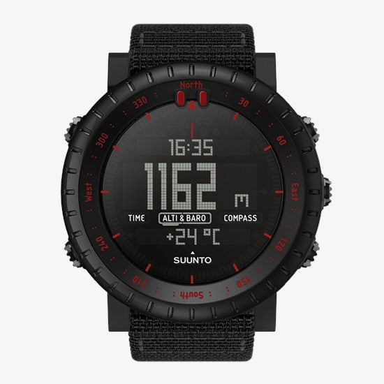 Suunto Core - Wristwatch - digital - aluminum - black / red