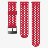 Suunto Athletic 1 - Smart watch watch strap - ventilated - Small/Medium size - grey, red - for Suunto 7, 9, Spartan Sport, Spartan Sport HR Baro Amber, Spartan Sport HR Baro Stealth