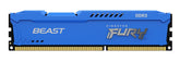 Kingston FURY Beast - DDR3 - kit - 8 GB: 2 x 4 GB - 240 pin DIMM - 1600 MHz / PC3-12800 - CL10 - 1.5 V - unbuffered - no ECC - blue