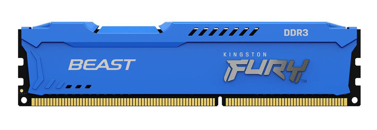 Kingston FURY Beast - DDR3 - kit - 16 GB: 2 x 8 GB - 240 pin DIMM - 1866 MHz / PC3-14900 - CL10 - 1.5 V - unbuffered - no ECC - blue