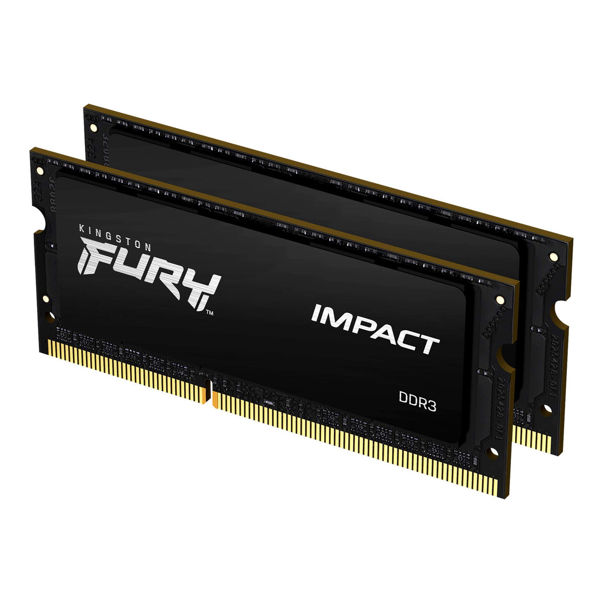 Kingston FURY Impact - DDR3L - kit - 16 GB: 2 x 8 GB - 204-pin SO DIMM - 1600 MHz / PC3L-12800 - CL9 - 1.35 / 1.5 V - unbuffered - no ECC - black