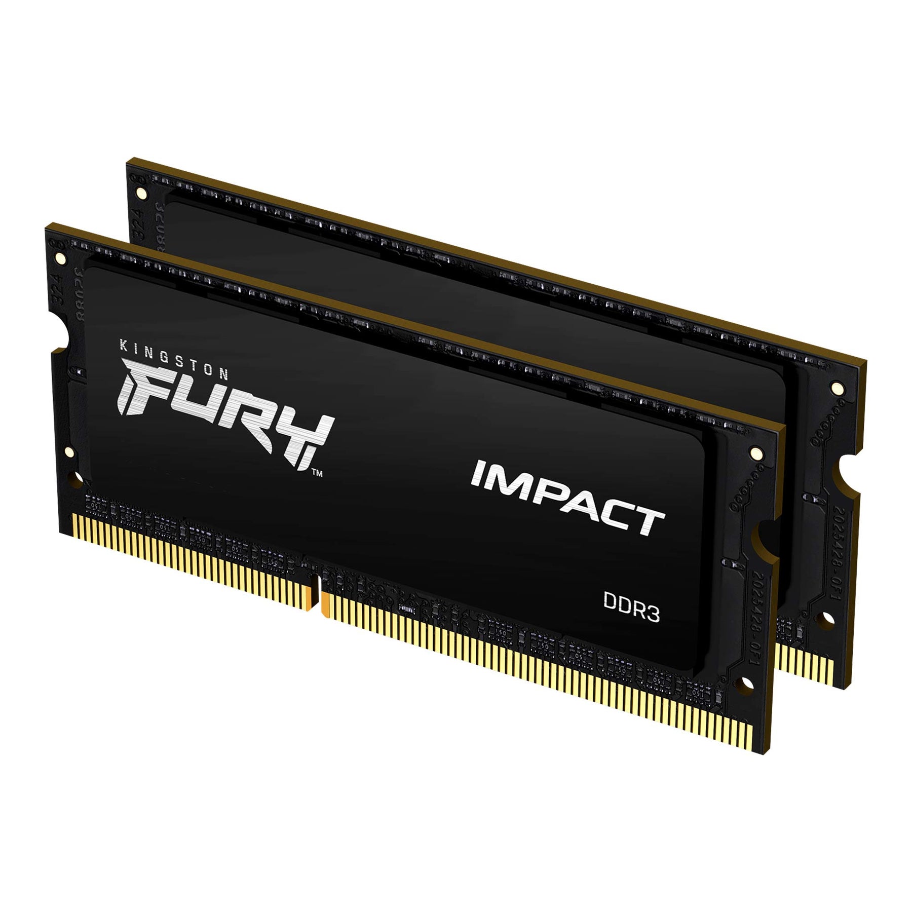 Kingston FURY Impact - DDR3L - kit - 16 GB: 2 x 8 GB - 204-pin SO DIMM - 1866 MHz / PC3L-14900 - CL11 - 1.35 / 1.5 V - unbuffered - no ECC - black