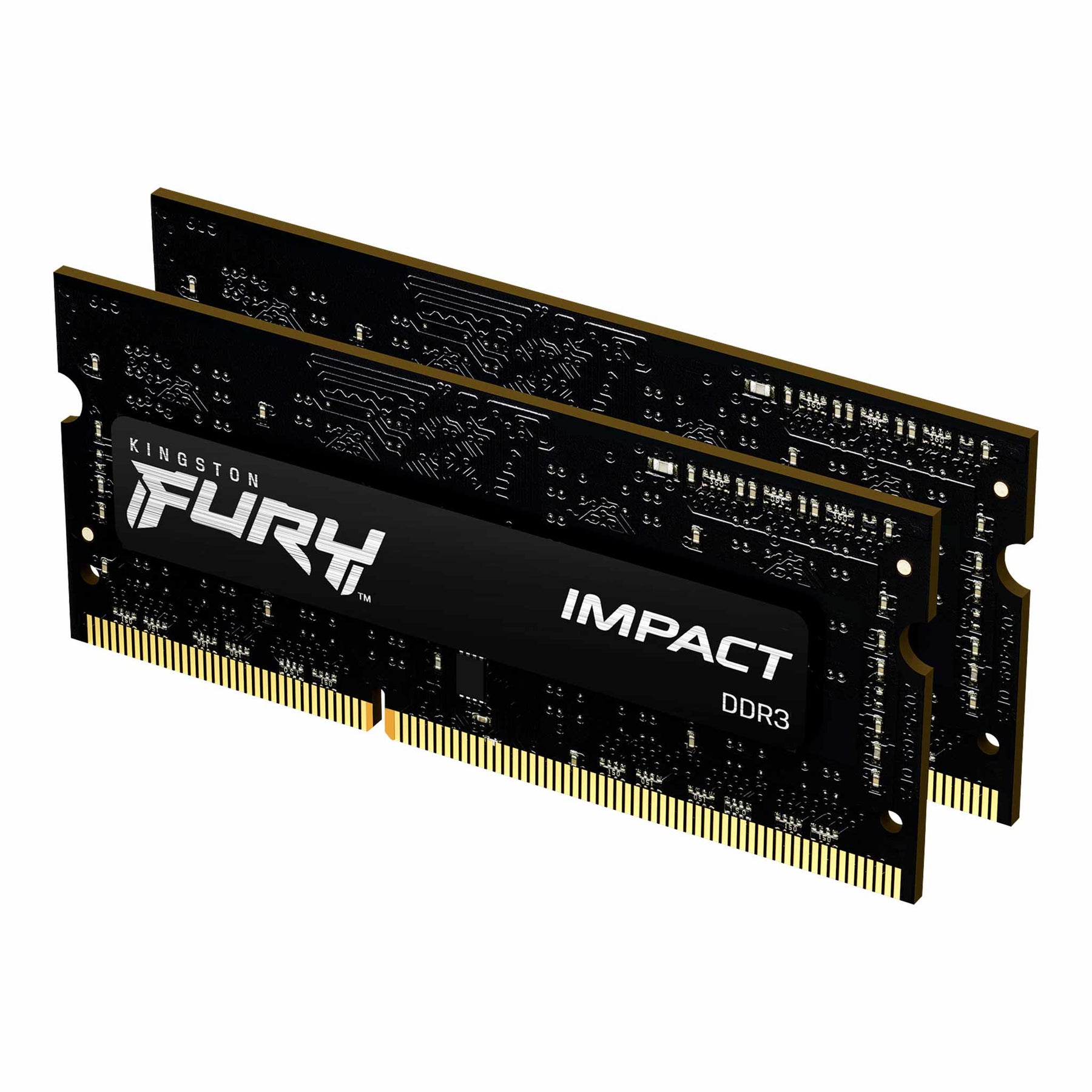 Kingston FURY Impact - DDR3L - kit - 8 GB: 2 x 4 GB - 204-pin SO DIMM - 1866 MHz / PC3L-14900 - CL11 - 1.35 / 1.5 V - unbuffered - no ECC - black