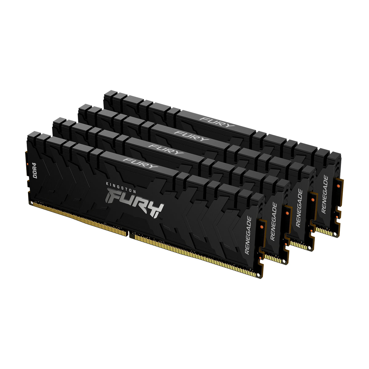 Kingston FURY Renegade - DDR4 - kit - 32 GB: 4 x 8 GB - 288-pin DIMM - 2666 MHz / PC4-21300 - CL13 - 1.35 V - unbuffered - no ECC - black