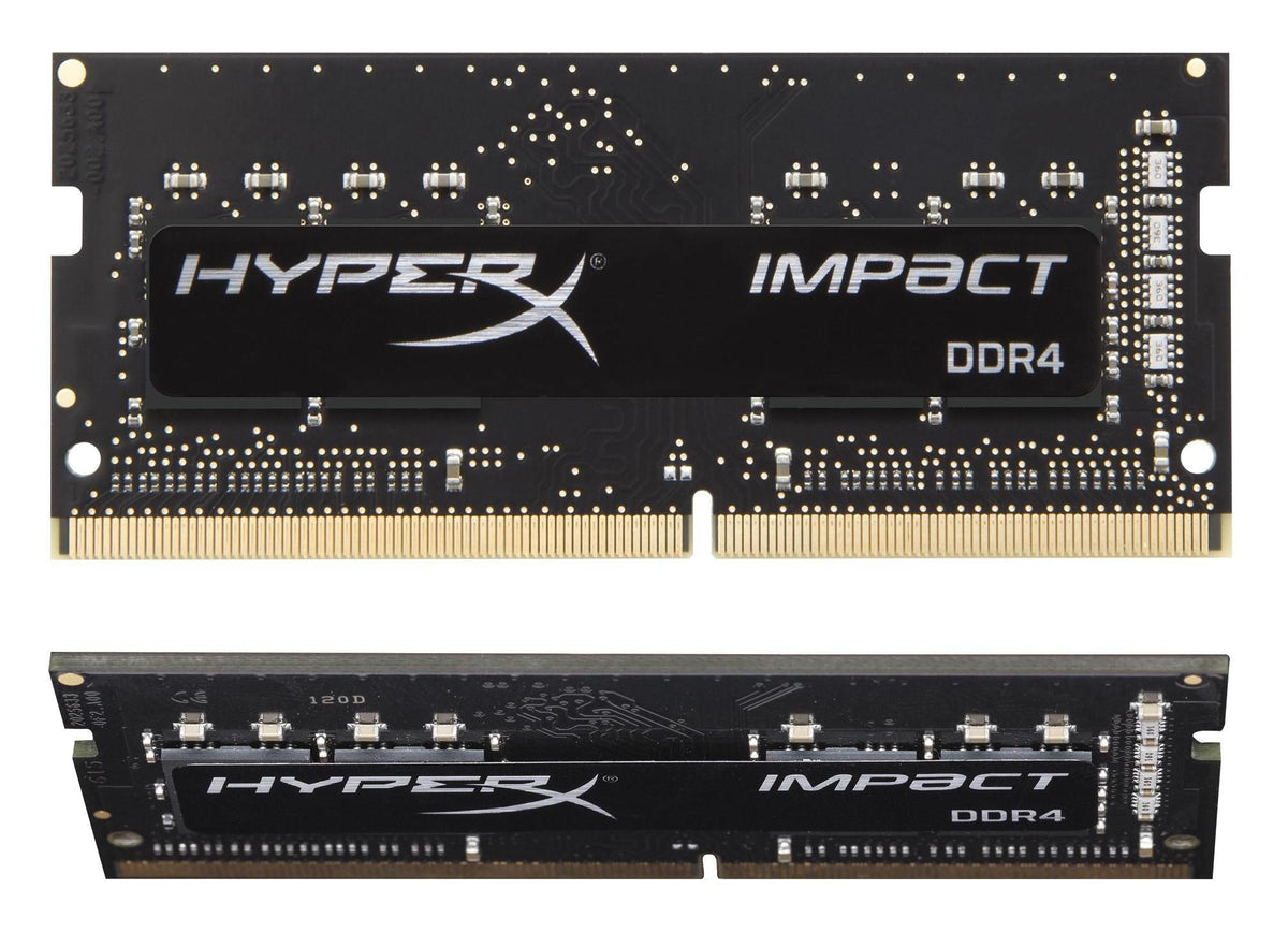 Kingston FURY Impact - DDR4 - kit - 32 GB: 2 x 16 GB - 260-pin SO DIMM - 2666 MHz / PC4-21300 - CL16 - 1.2 V - unbuffered - no ECC - black