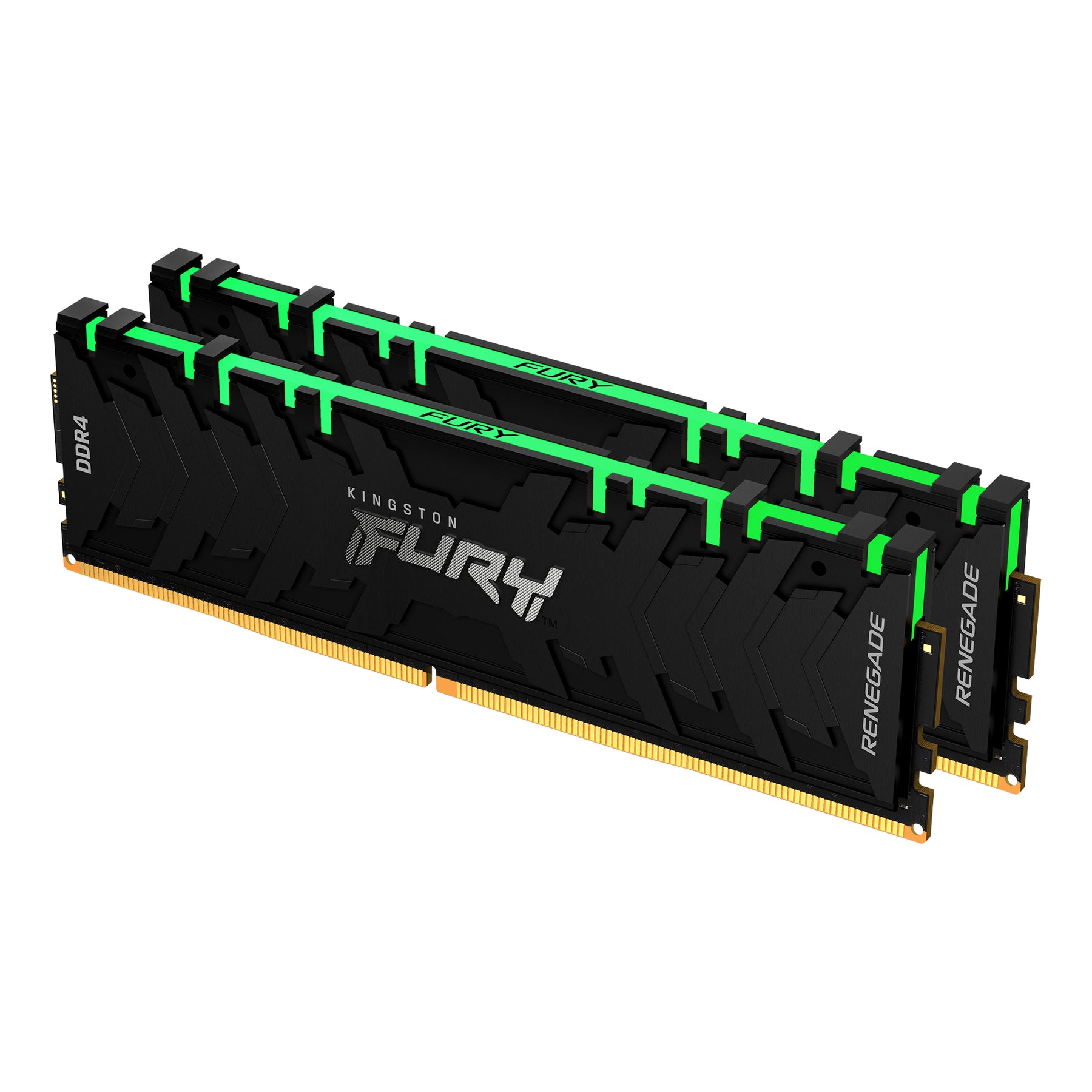 Kingston FURY Renegade RGB - DDR4 - kit - 32 GB: 2 x 16 GB - 288-pin DIMM - 3200 MHz / PC4-25600 - CL16 - 1.35 V - unbuffered - no ECC - black