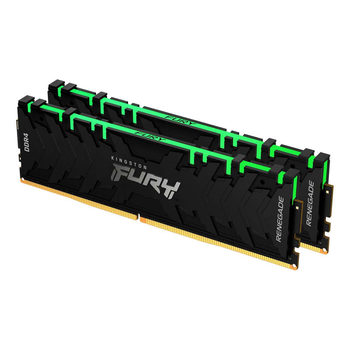 Kingston FURY Renegade RGB - DDR4 - kit - 16 GB: 2 x 8 GB - 288-pin DIMM - 3200 MHz / PC4-25600 - CL16 - 1.35 V - unbuffered - no ECC - black