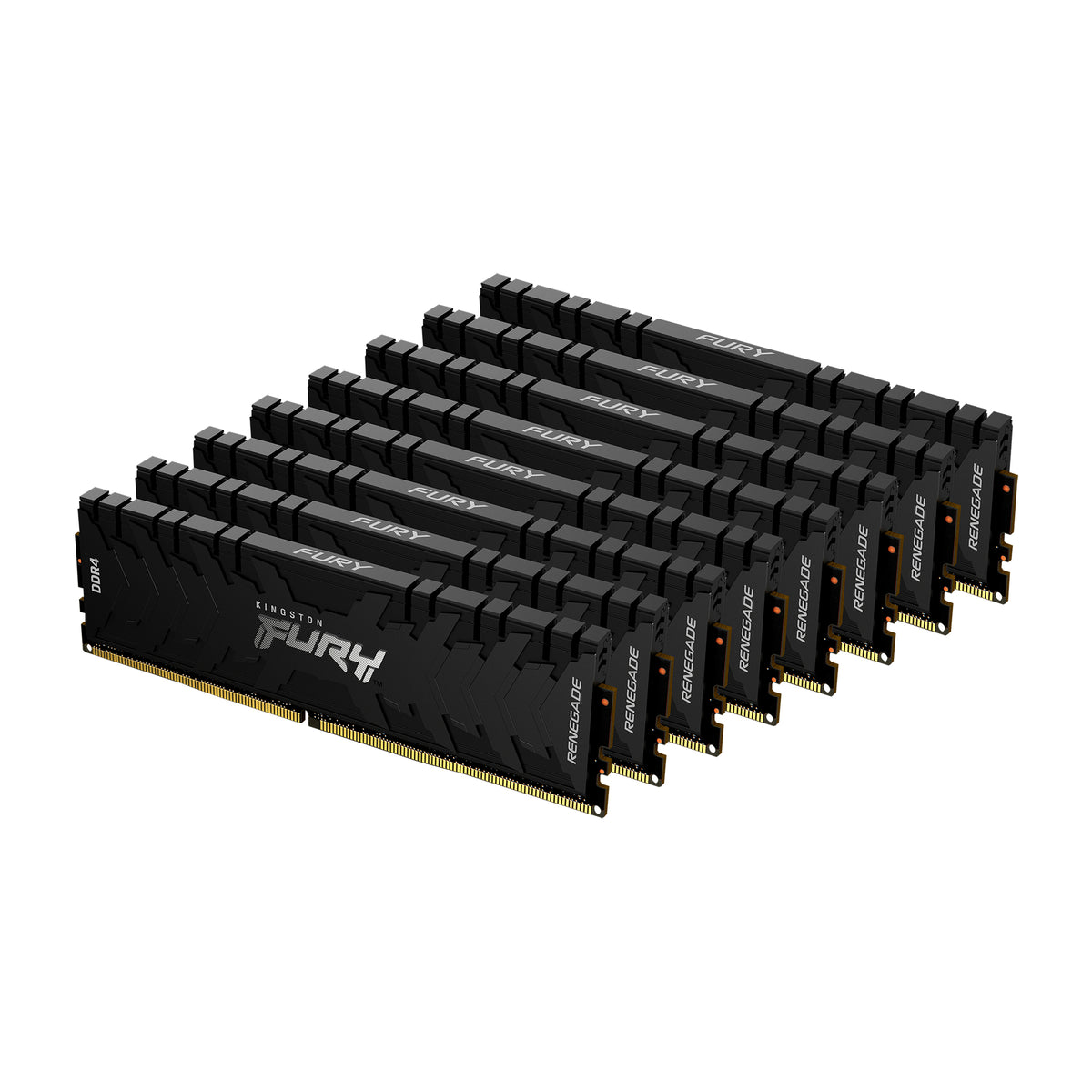 Kingston FURY Renegade - DDR4 - kit - 256 GB: 8 x 32 GB - DIMM 288-pin - 3200 MHz / PC4-25600 - CL16 - 1.35 V - unbuffered - sem ECC - preto