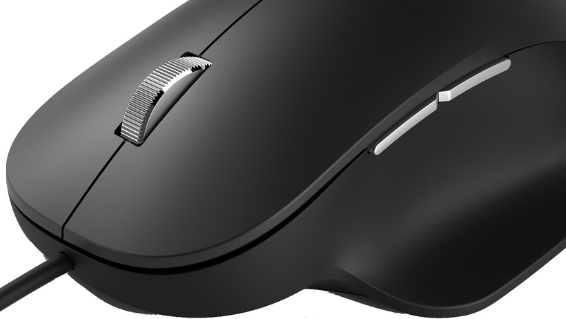 Microsoft Ergonomic Mouse - Mouse - ergonomic - optical - 5 buttons - with cable - USB 2.0 - black