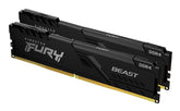 Kingston FURY Beast - DDR4 - kit - 16 GB: 2 x 8 GB - DIMM 288-pin - 3000 MHz / PC4-24000 - CL15 - 1.35 V - unbuffered - sem ECC - preto