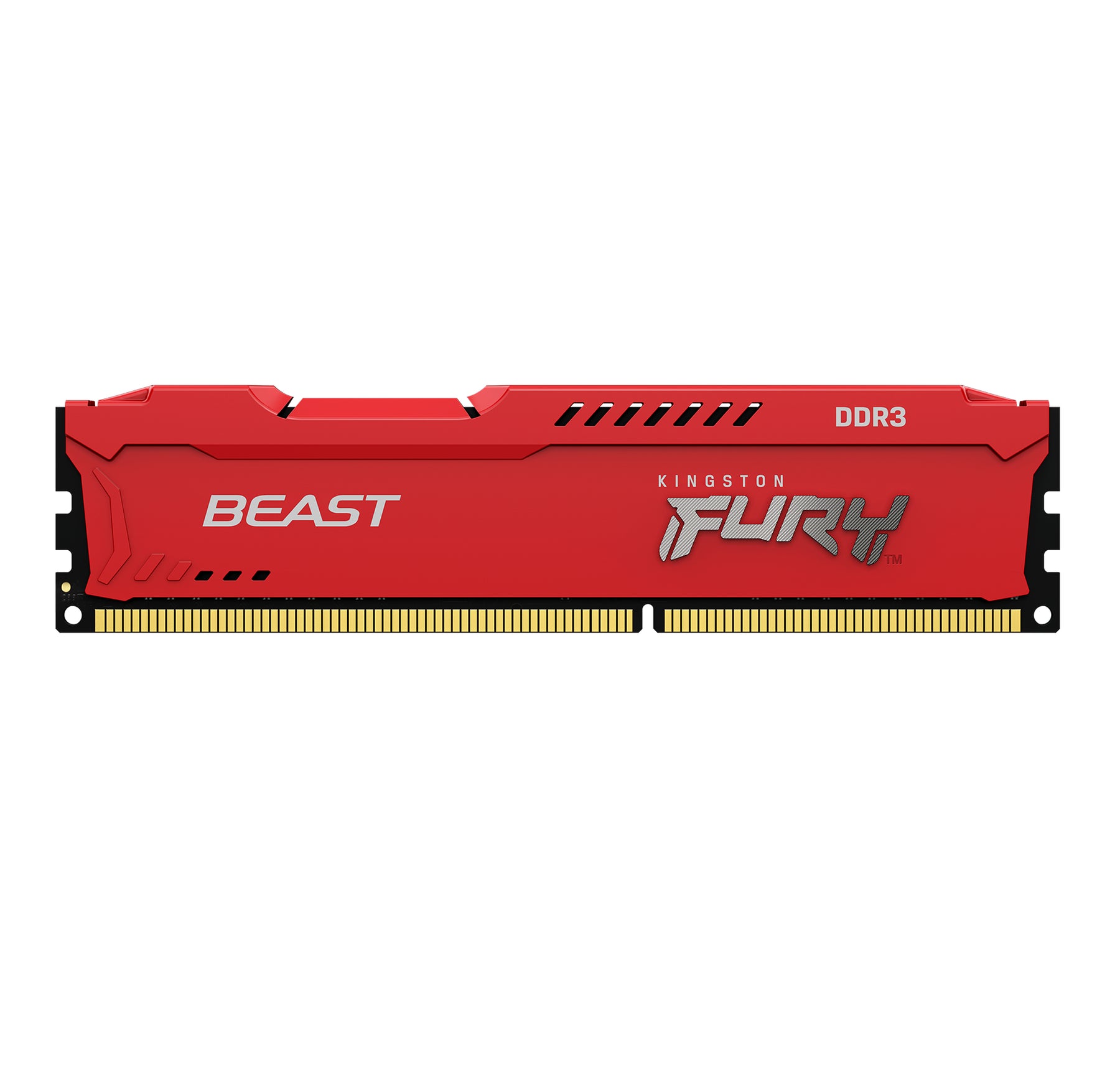 Kingston FURY Beast - DDR3 - módulo - 8 GB - 240 pin DIMM - 1600 MHz / PC3-12800 - CL10 - 1.5 V - sin búfer - sin ECC - rojo