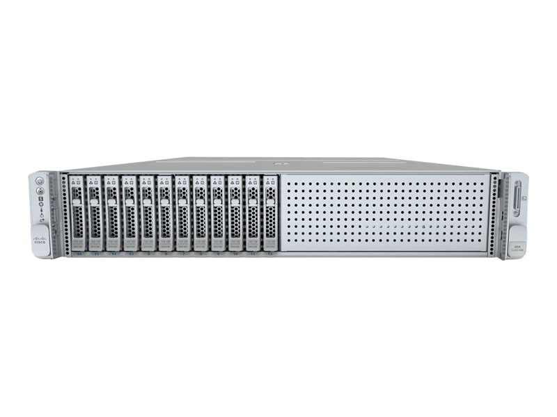 Cisco UCS C240 M6 SFF Rack Server - Server - rack mountable - 2U - 2-way - no CPU - 0 GB RAM - SATA/SAS/PCI Express - hot-swap 2.5" bay(s) - no HDD - G200e - GigE - without monitor