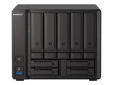 QNAP TS-H973AX-32G - Servidor NAS - 9 bahías - SATA 6Gb/s - RAID (expansión de disco duro) 0, 1, 5, 6, 10, 50, JBOD, 60, RAID TP - RAM 32 GB - 2,5 Gigabit Ethernet / 10 Gigabit Ethernet - asistencia iSCSI