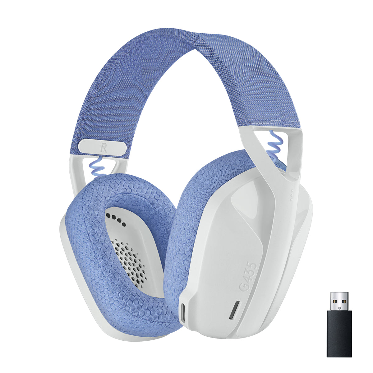 Logitech Lightspeed G435 - Auriculares - Tamaño completo - Bluetooth / Radiofrecuencia 2,4 GHz - Inalámbrico - Blanco - Certificado por Discord