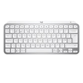 Logitech MX Keys Mini - Teclado - retroiluminação - Bluetooth - QWERTY - EUA - cinza pálido