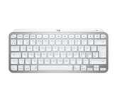 Logitech MX Keys Mini for Mac - Office - teclado - retroiluminação - Bluetooth - QWERTY - Nórdico (Dinamarquês/Finlandês/Norueguês/Sueco) - cinza pálido