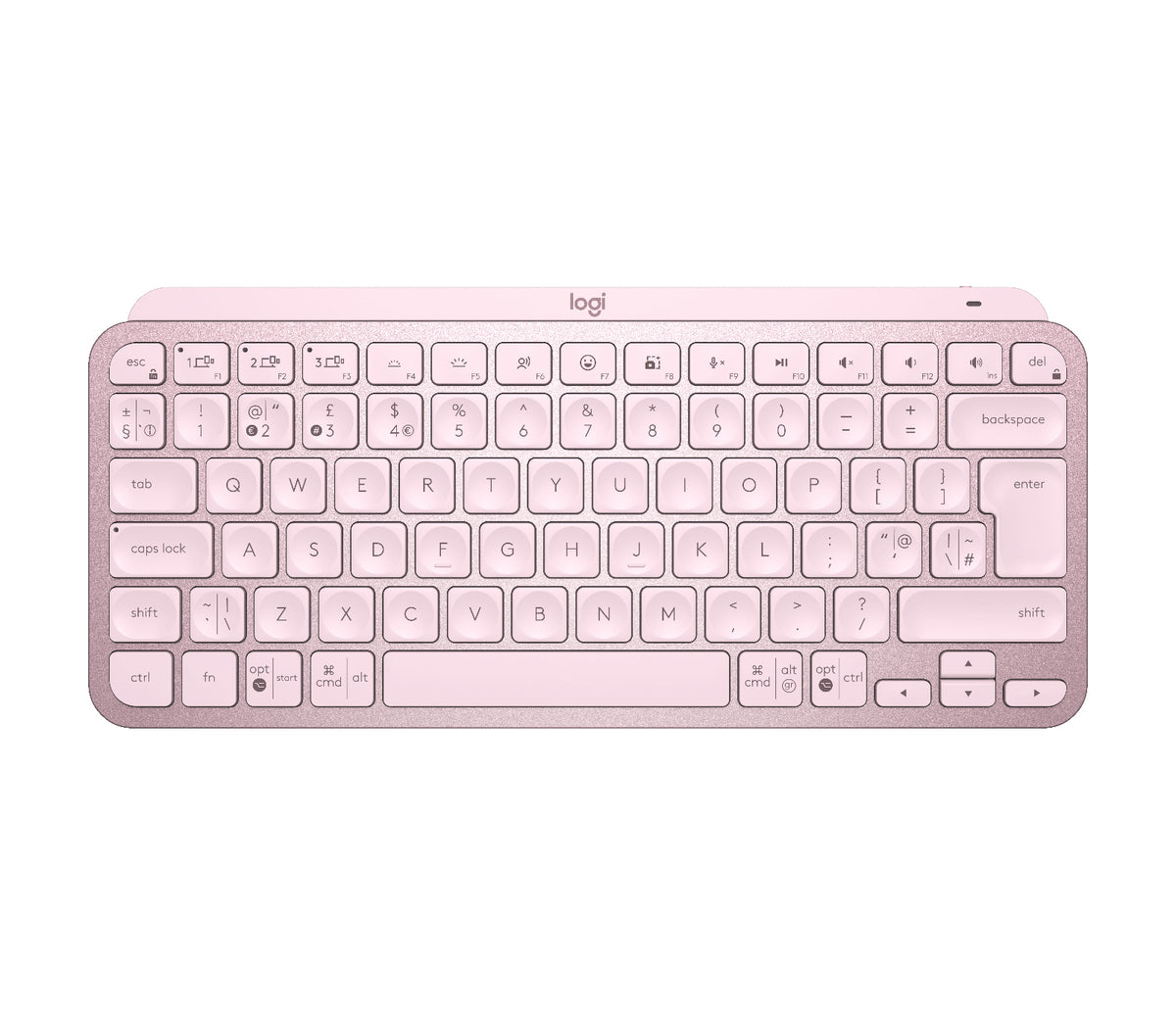 Logitech MX Keys Mini - Keyboard - Backlight - Bluetooth - QWERTY - UK - Pink