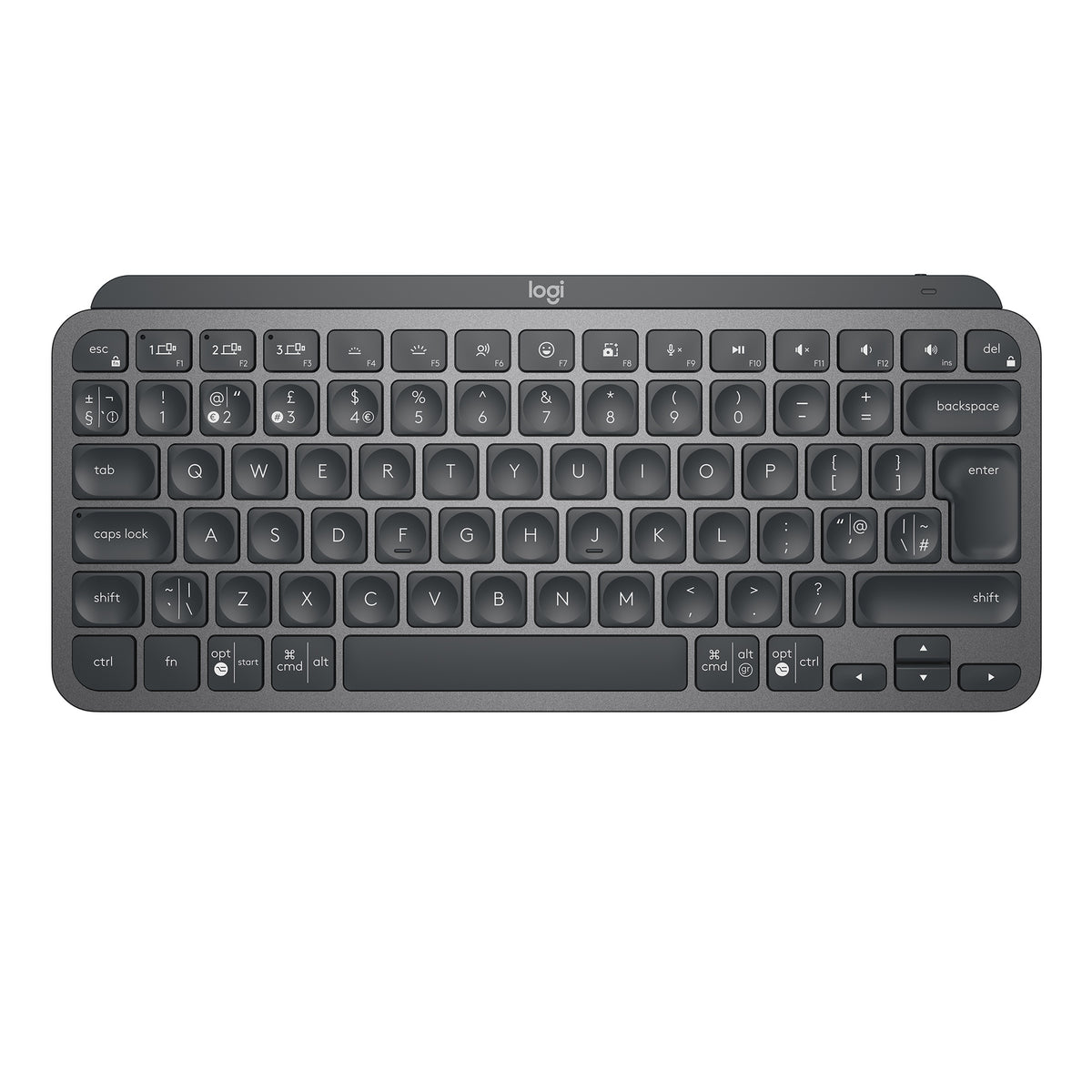 Logitech MX Keys Mini - Keyboard - Backlight - Bluetooth - QWERTY - American International Standard - Graphite
