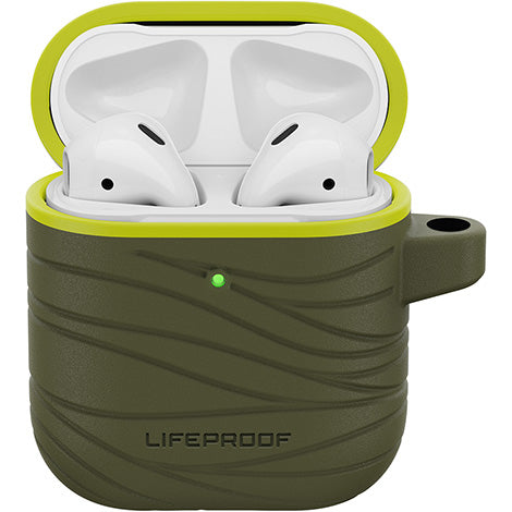 Lifeproof Eco-Friendly - Retail Pack - caixa de carregamento sem fios - verde jogo - para Apple AirPods (1.ª geração, 2.ª geração)